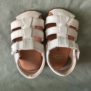 White UGG Sandals Size 4